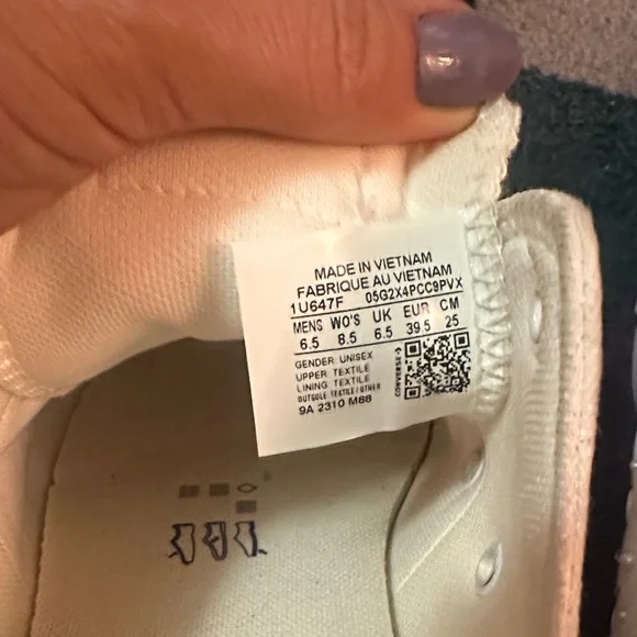 Converse White Satin Pearl Sneakers - Picture 3 of 3